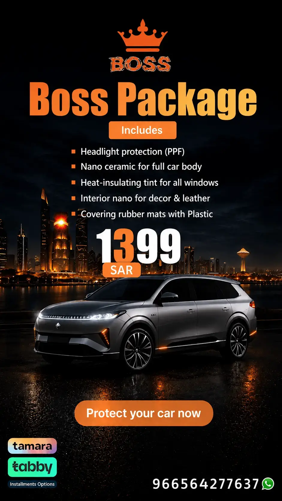 Boss Package — Ceramic Coating & PPF